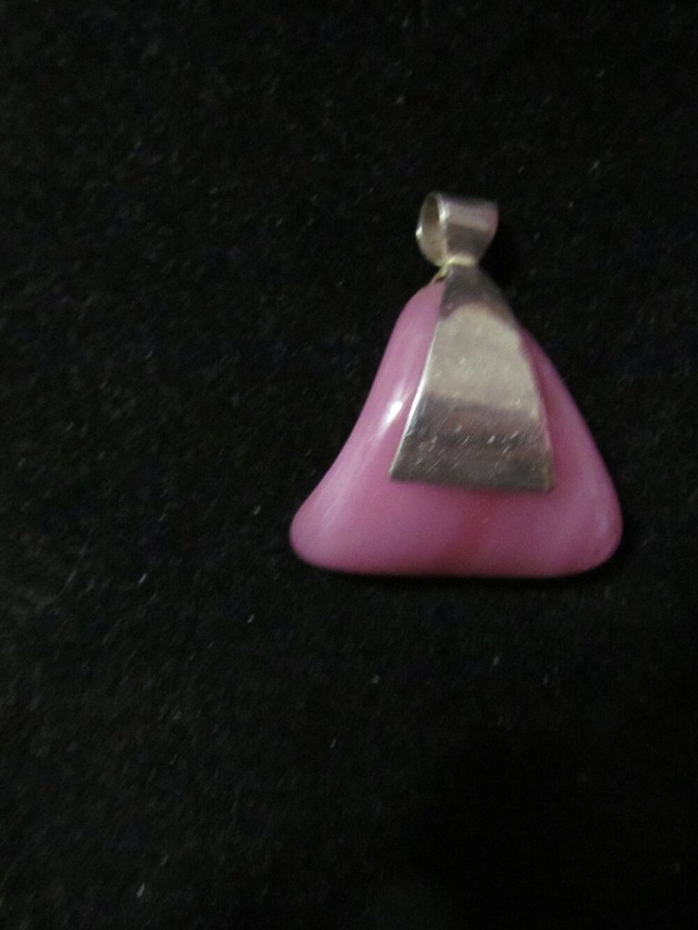 Sterling silver 925 mexico art glass pendent